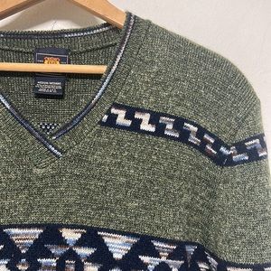 Vintage Route 66 Western Stripe Sweater Made in USA